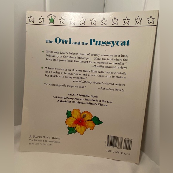 The Owl And The Pussycat Edward Lear Jan Brett  BOOK 1991 Caribbean cat Pictures - Picture 3 of 15